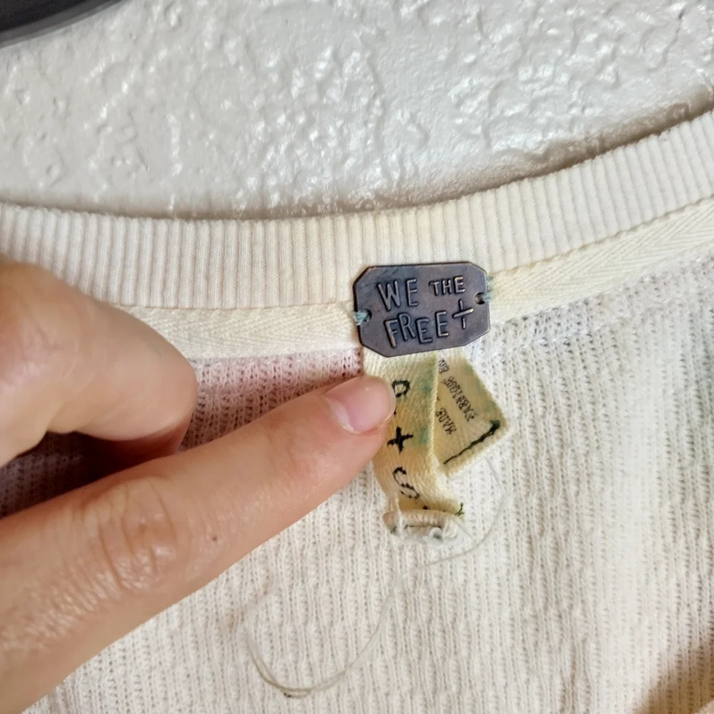 Free People We The Free Rainbow Thermal Top Sz S